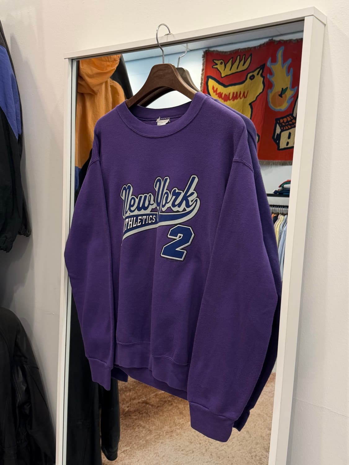 90-00s Vtg 빈티지 뉴욕 애슬레틱 스웻 셔츠 상품이미지1