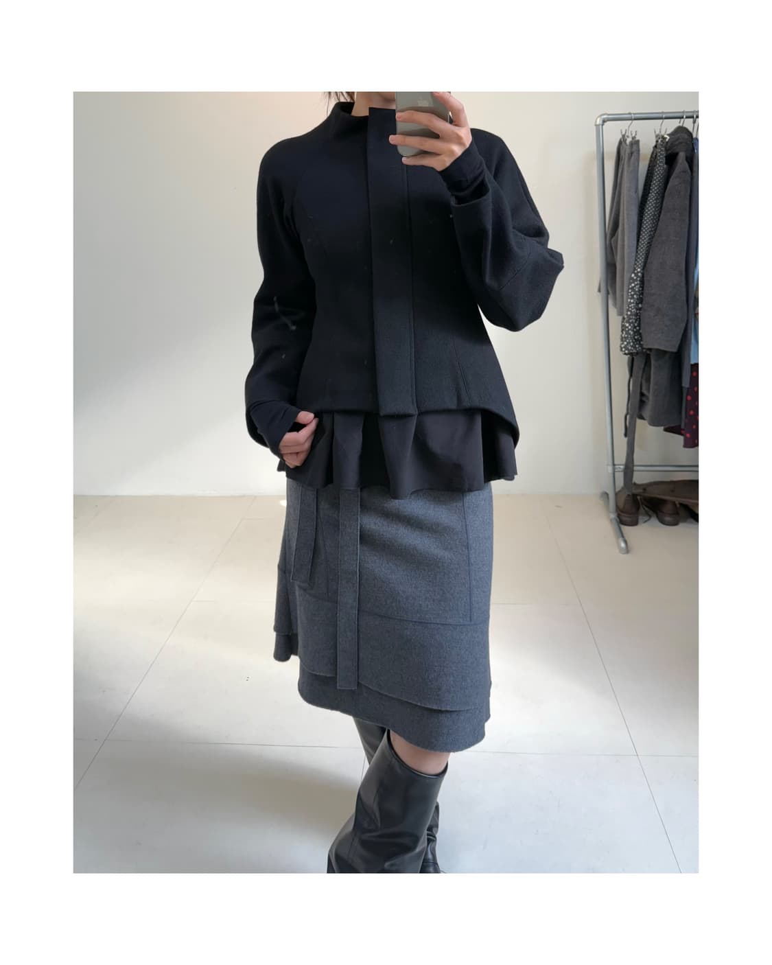 Hiroko koshino 울 자켓 상품이미지1