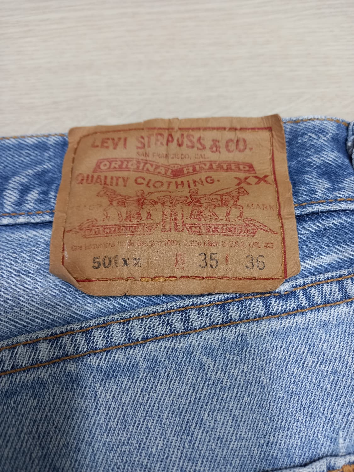 34 90's 리바이스501xx USA 일자진 커스텀 34-543 상품이미지4
