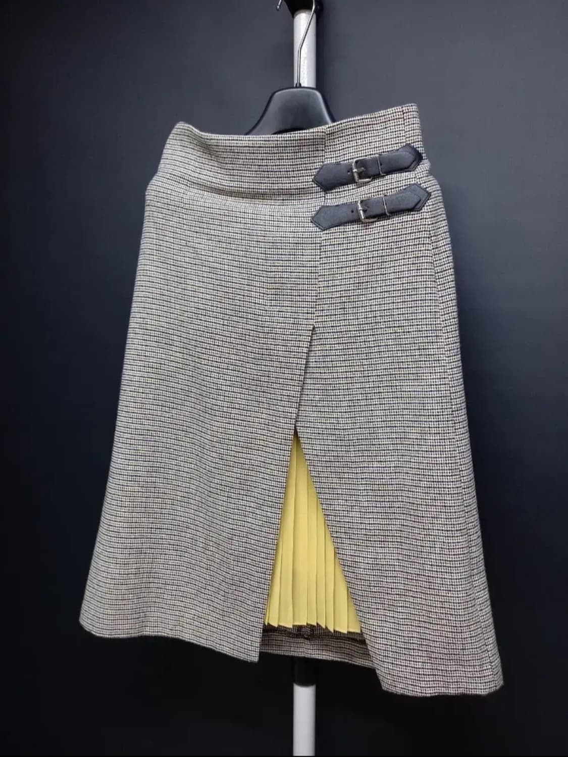 새 제시뉴욕  춘추 체크 롱 스커트 55 상품이미지3