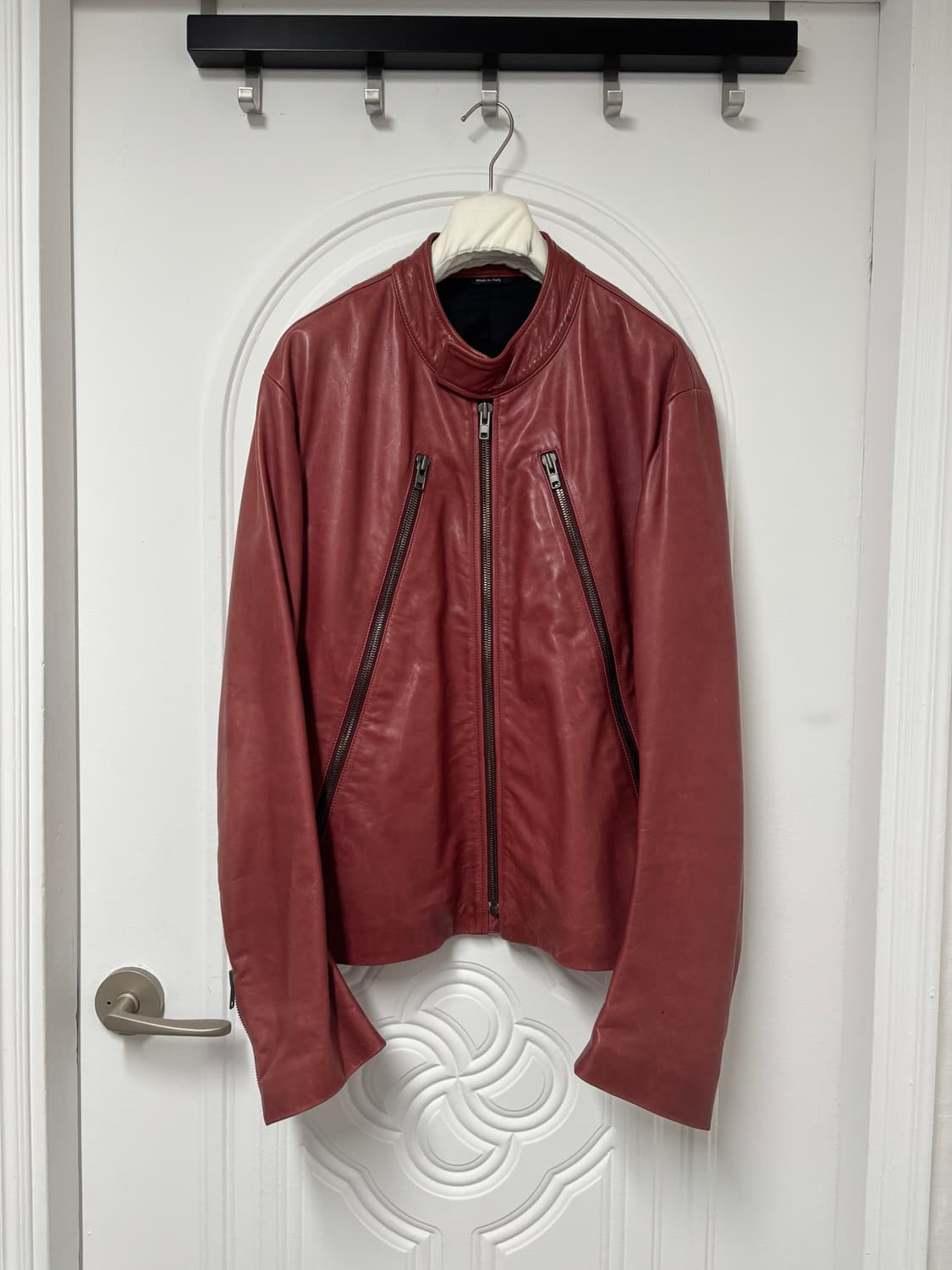 Margiela 5 zip leather moto jacket  상품이미지1