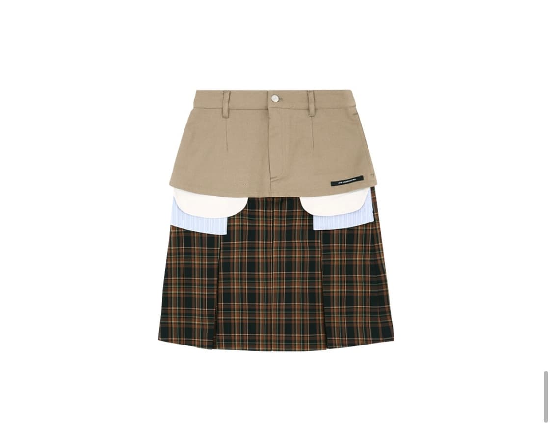 앤더슨벨 스커트 double layered pleats skirt 상품이미지1
