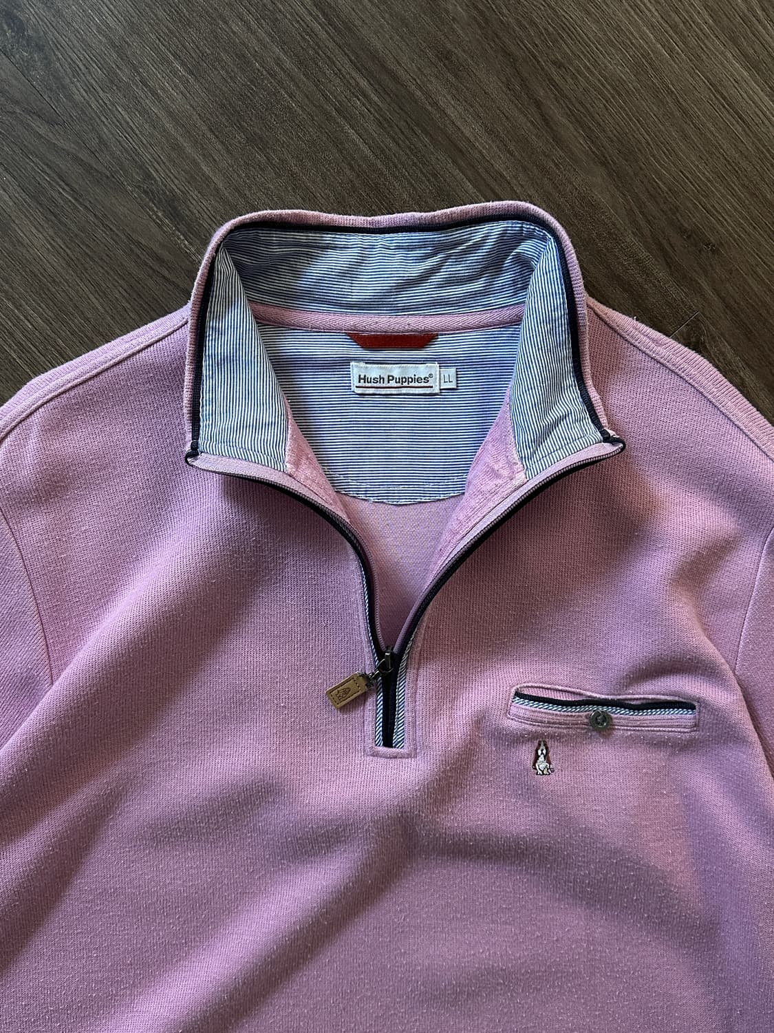 Hush Puppies 쿨톤핑크 하프 집업 니트 상품이미지10