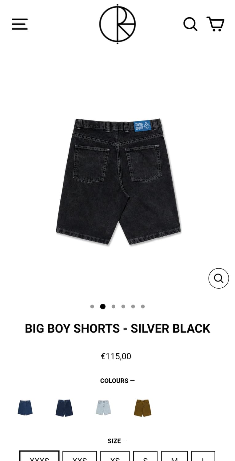 폴라스케이트 빅보이 쇼츠 블랙 s 상품이미지7