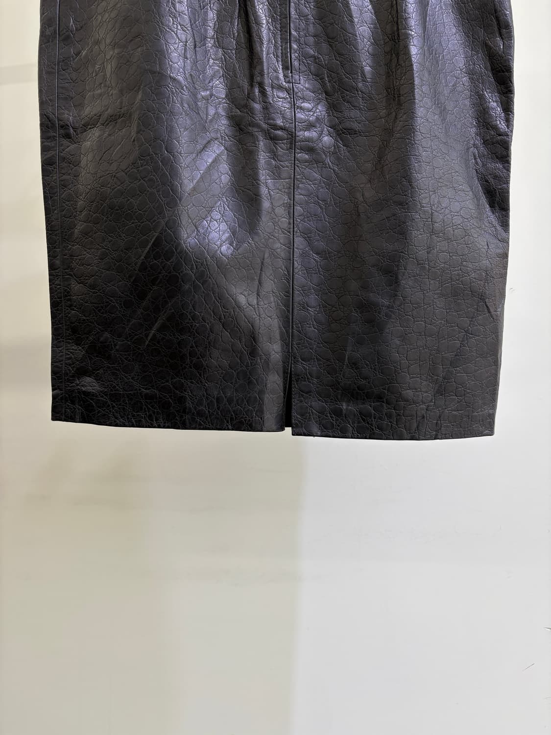 VINTAGE (Made in France) 레더스커트 상품이미지4