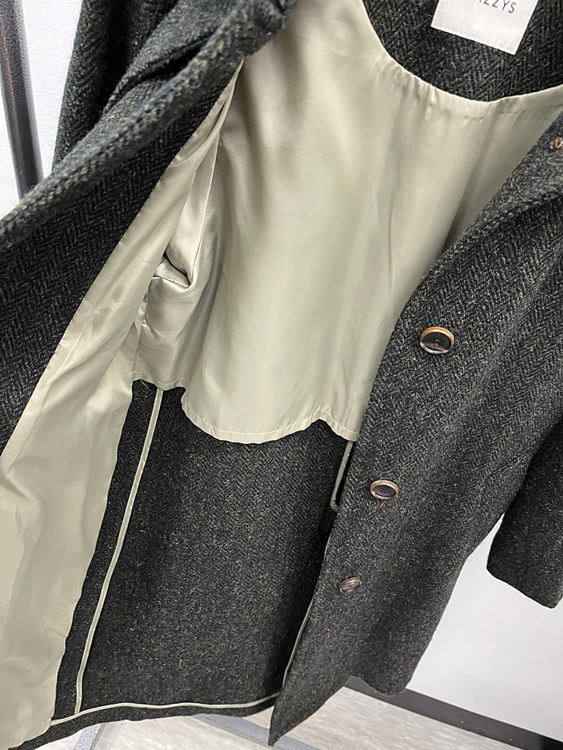 여) 헤지스 해리스 트위드 롱코트  상품이미지8