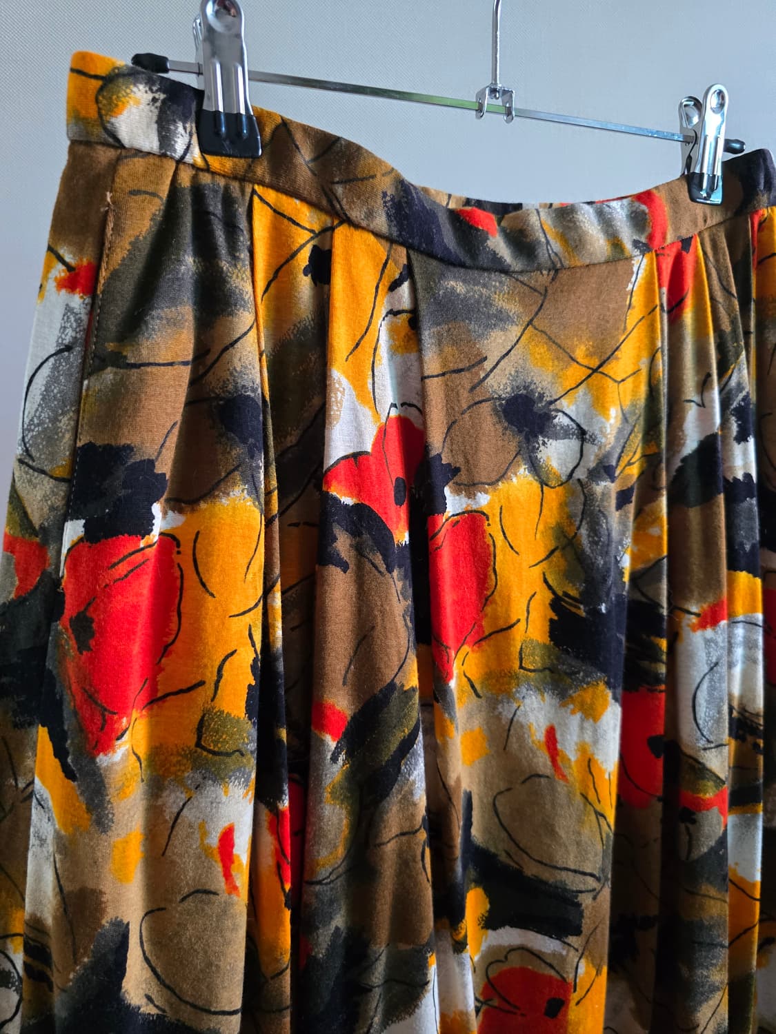 vintage Painterly Soft Flare Skirt 상품이미지2
