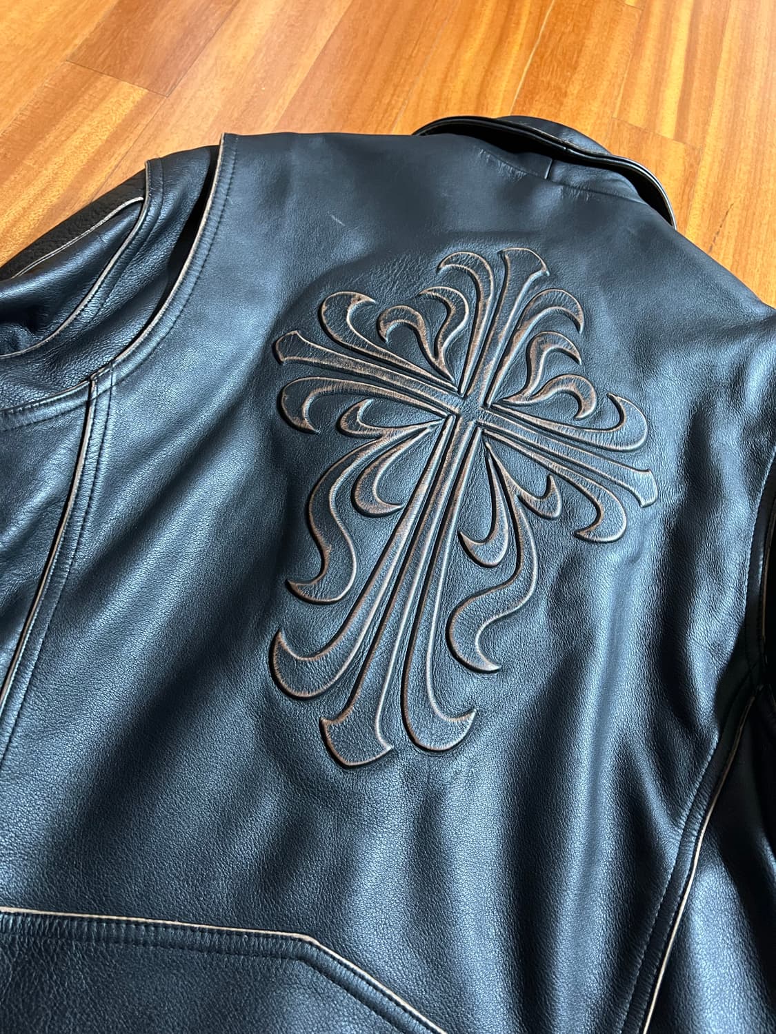 Wind armor 빈티지 가죽 자켓 상품이미지4