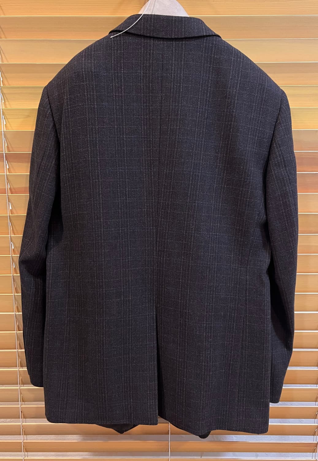 로가디스 남성 차콜그레이 체크 울캐시미어자켓  상품이미지9