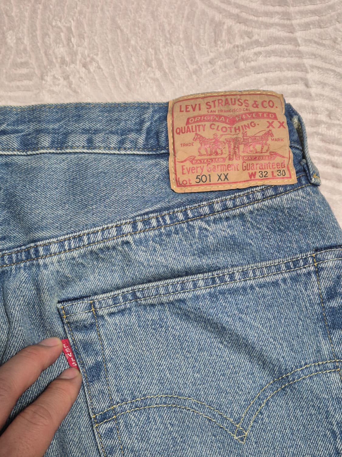 리바이스 LVC 55501 블랙잭 1회 착용 32/30 상품이미지3