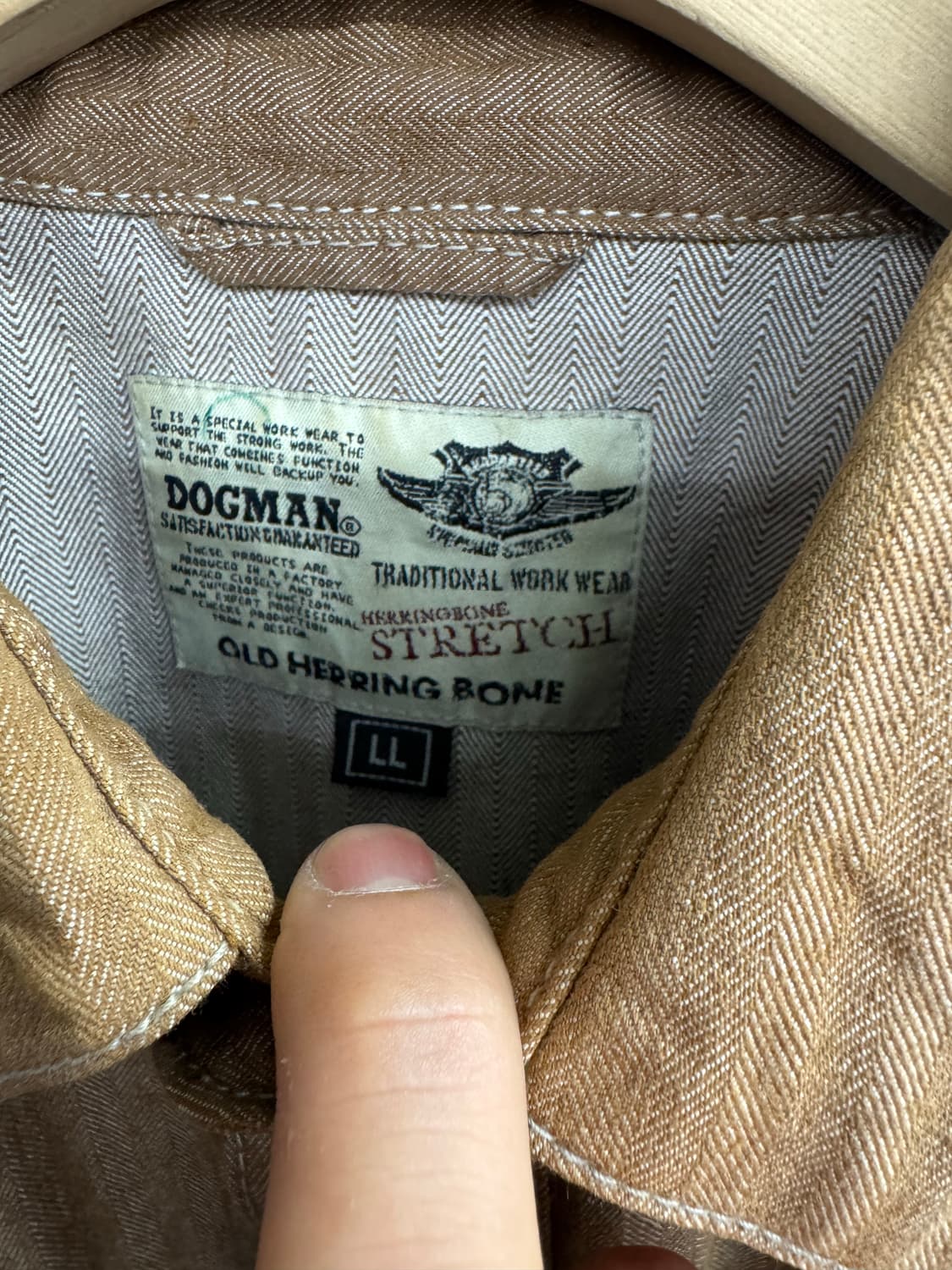 japanese vintage Dogman 워크 셔츠 상품이미지3