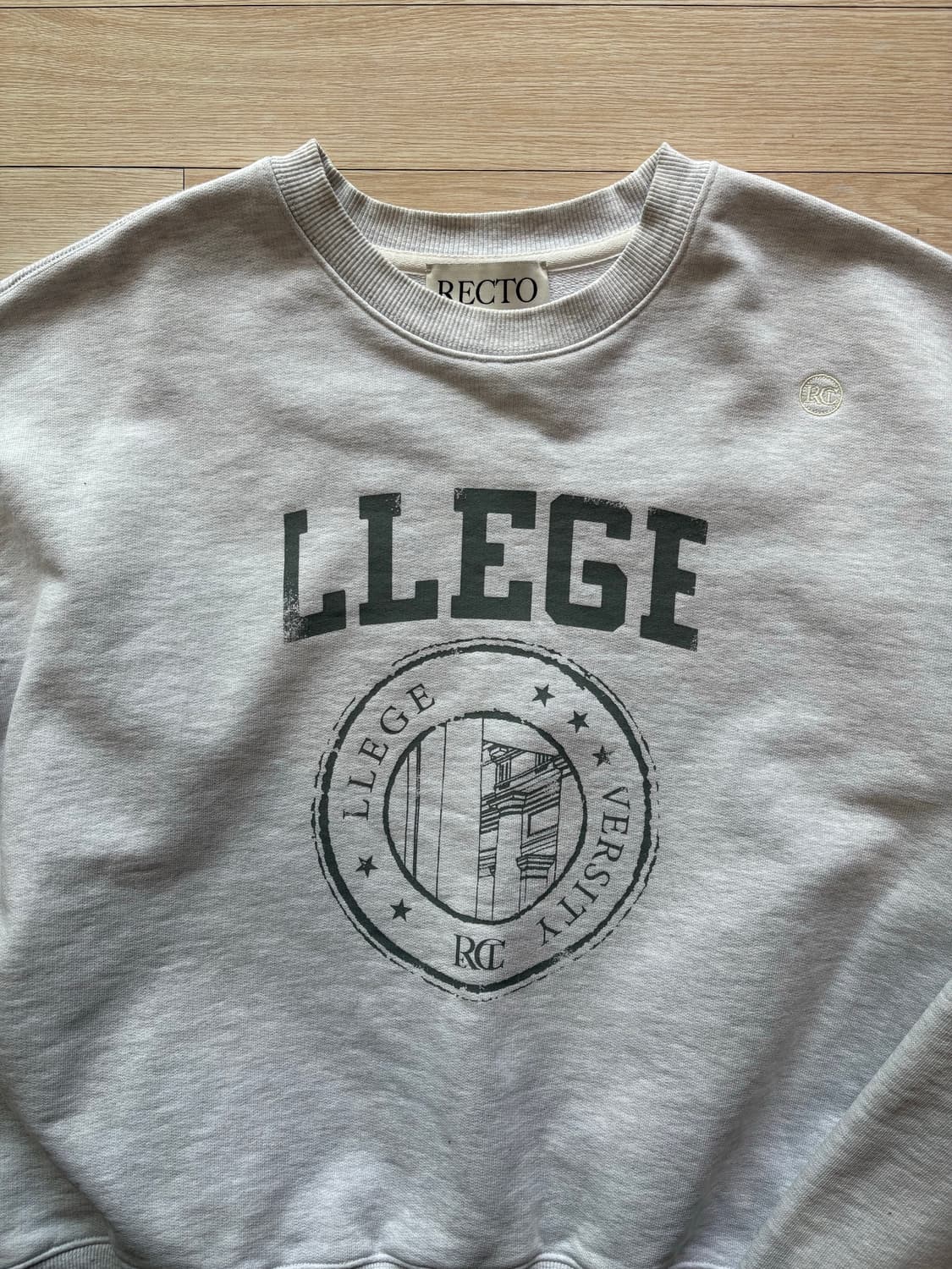 (L) 남성 렉토 크롭 맨투맨 상품이미지4