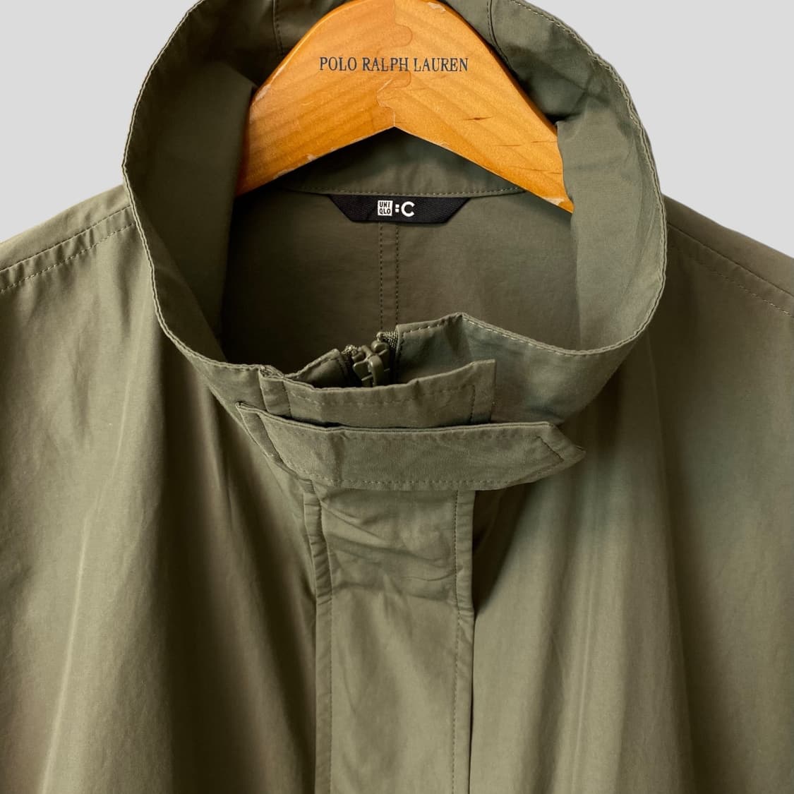 (여성L)유니클로C 스탠드카라 오버사이즈 코트 상품이미지3