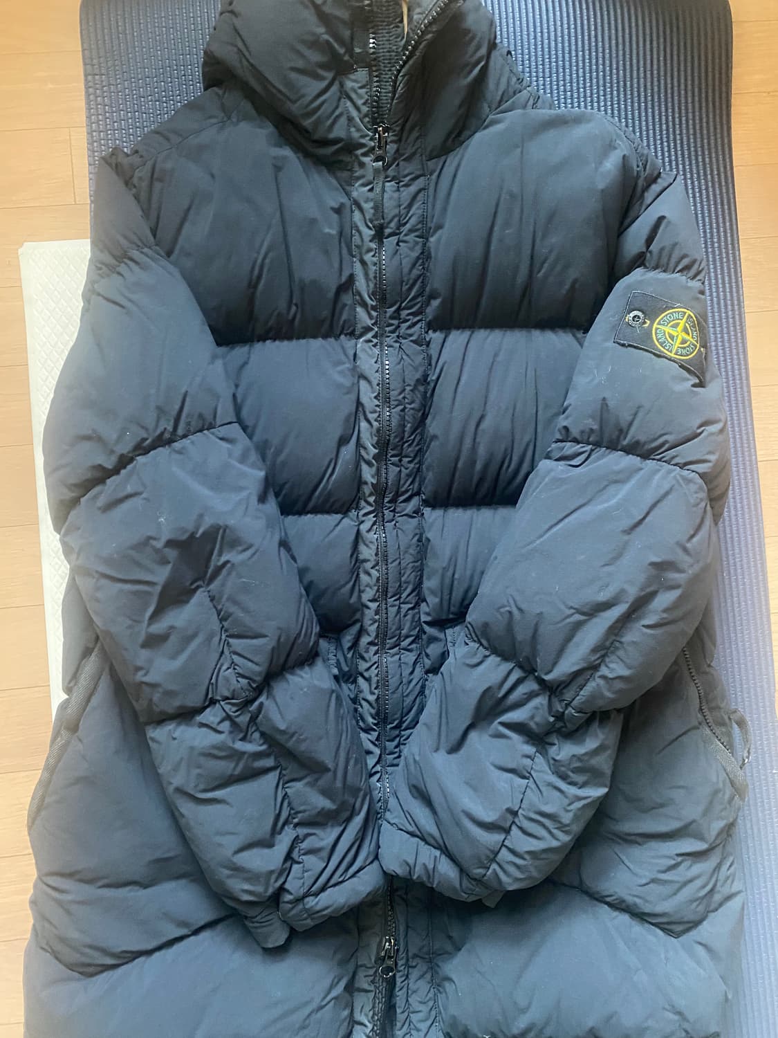 스톤아일랜드패딩 오가닉필패딩 텔라 패딩 블랙 xl입니다. 교환가능 상품이미지1