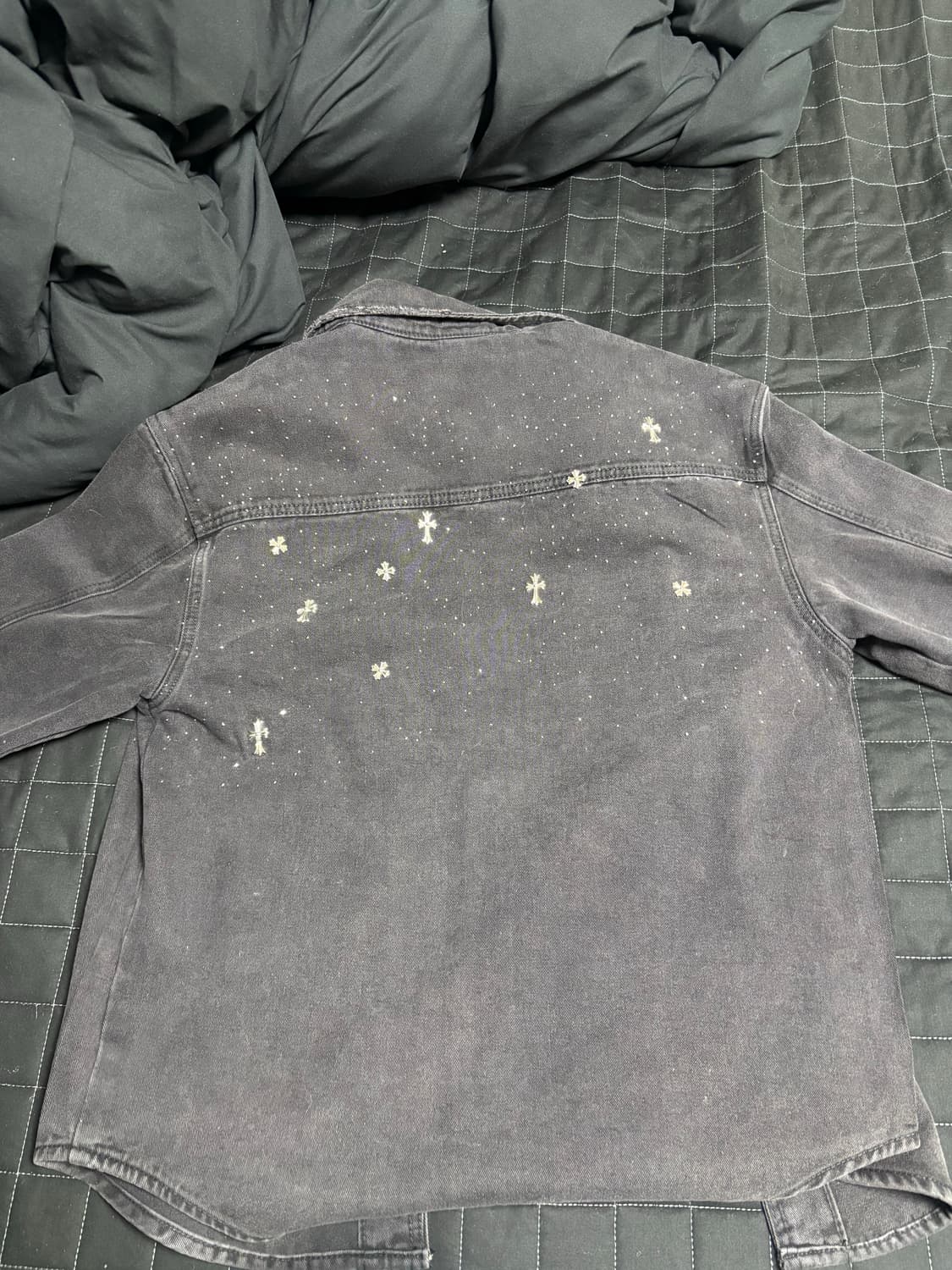 블랙 데님 자켓 상품이미지3