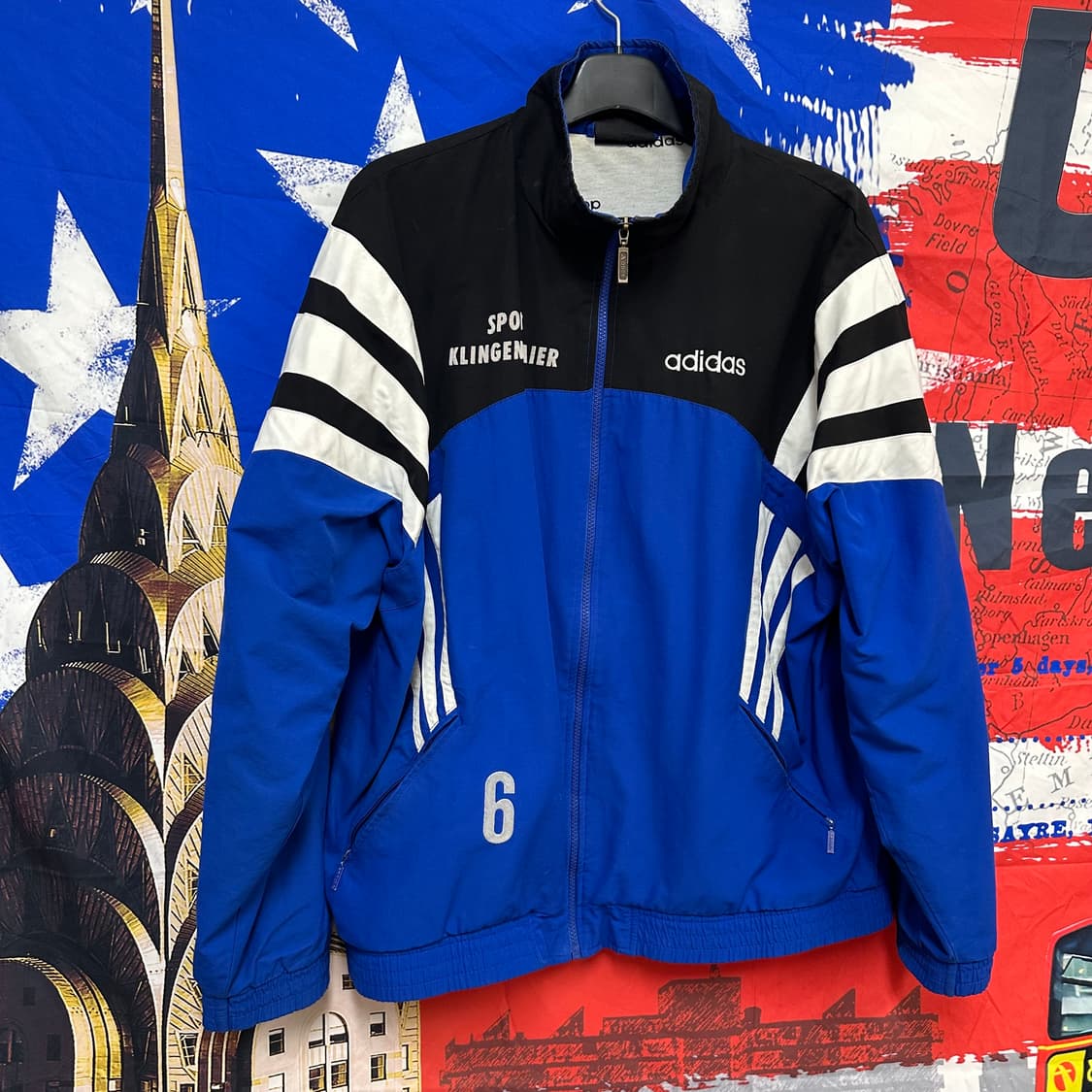 올드스쿨 아디다스 풋볼가오리핏 오버핏바람막이 XL105 상품이미지3