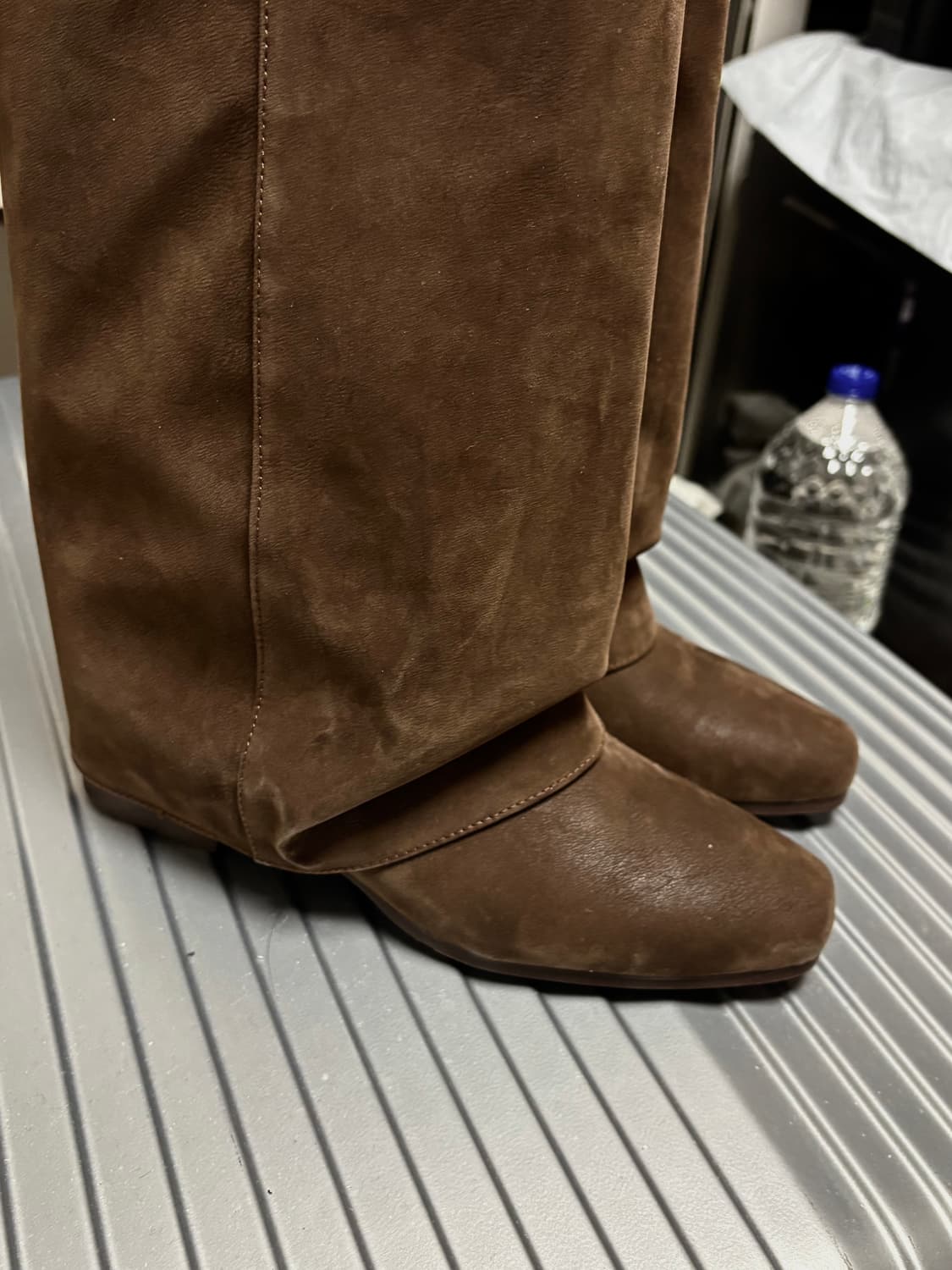 브라운 스웨이드 롱부츠 250 상품이미지3