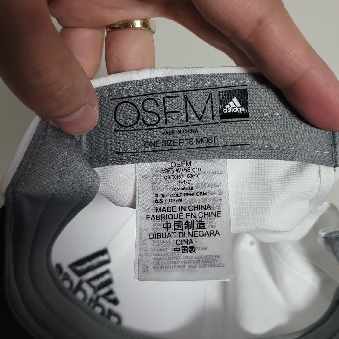 (58) ADIDAS 아디다스 골프 볼캡 화이트 모자 상품이미지5