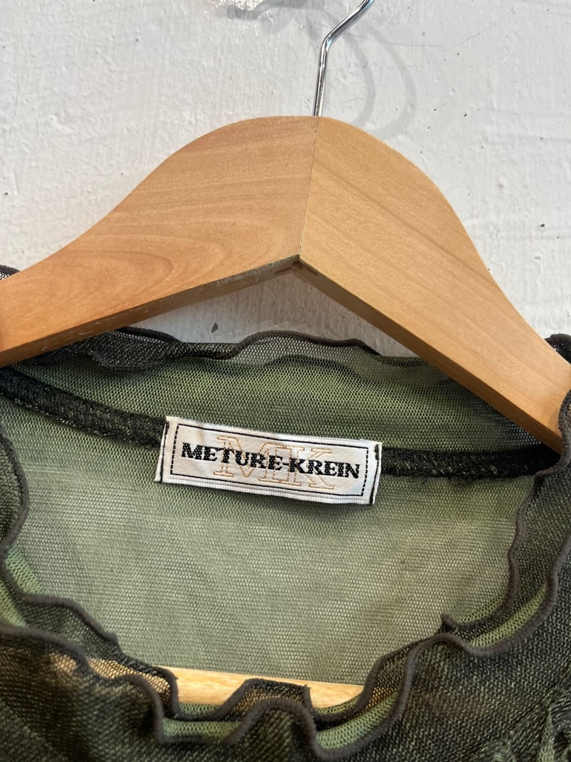 METURE KREIN 시스루 반팔 탑 상품이미지6