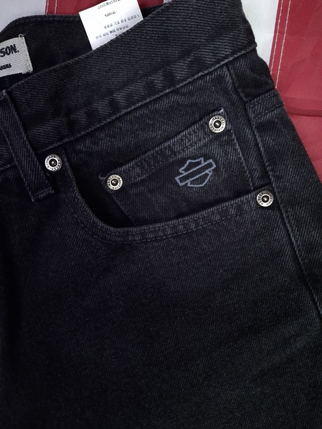 오리지날 매장판 할리데이비슨 블랙 라이더 데님진 상품이미지4