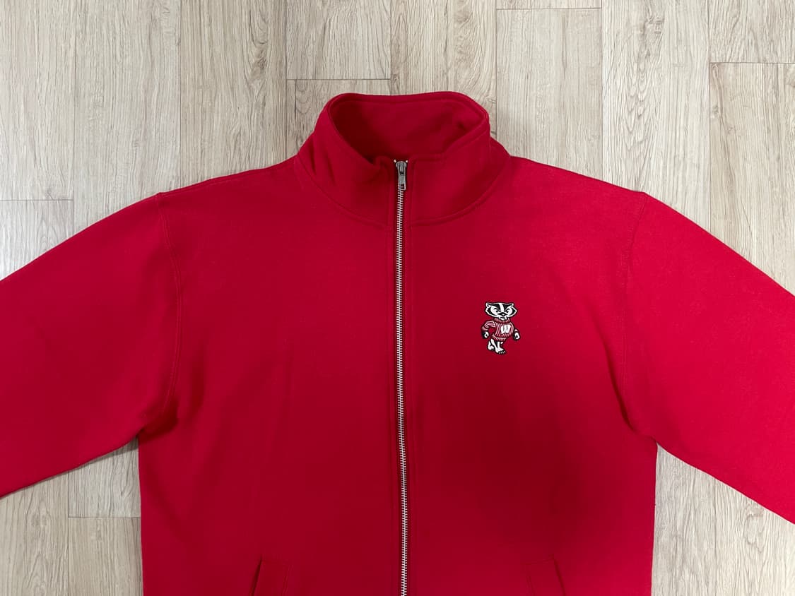 100) 90's 챔피온 미대학 위스콘신 스웻집업(RRL&LVC&폴로) 상품이미지1