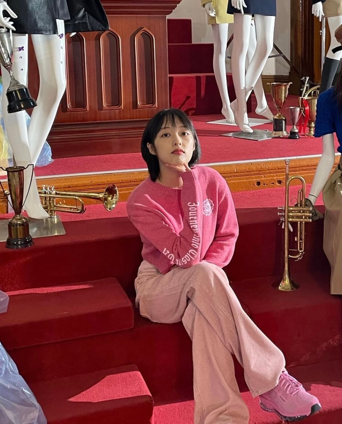 [s] 그로브 DIVE 코듀로이 팬츠 핑크 [김보라 착용] 상품이미지1