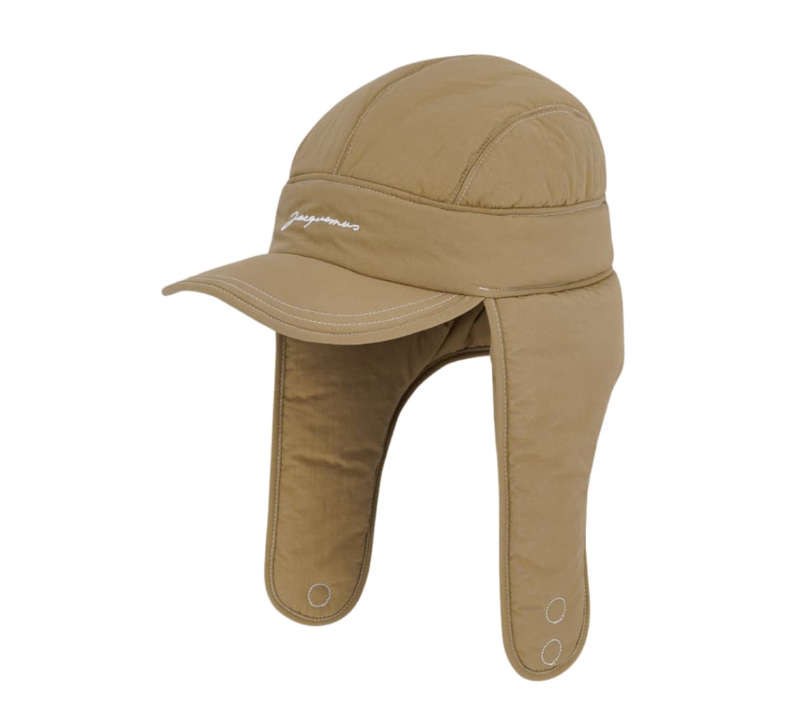 Jacquemus 자크뮈스 라 카굴 브리치올라 이어플랩 햇 베이지 상품이미지2