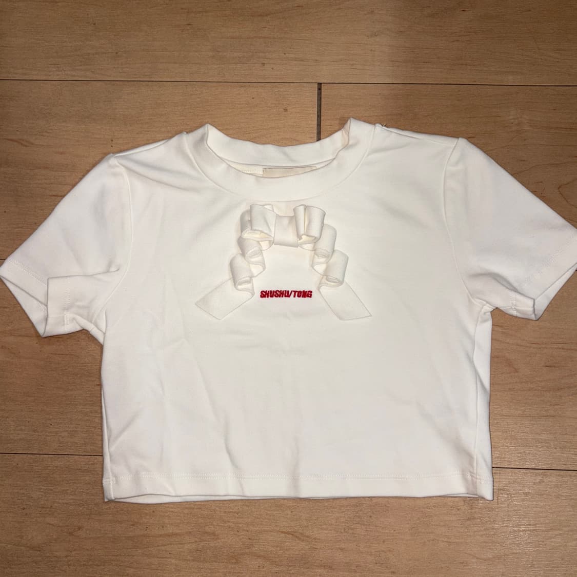 슈슈통 리본 반팔 티셔츠 상품이미지1