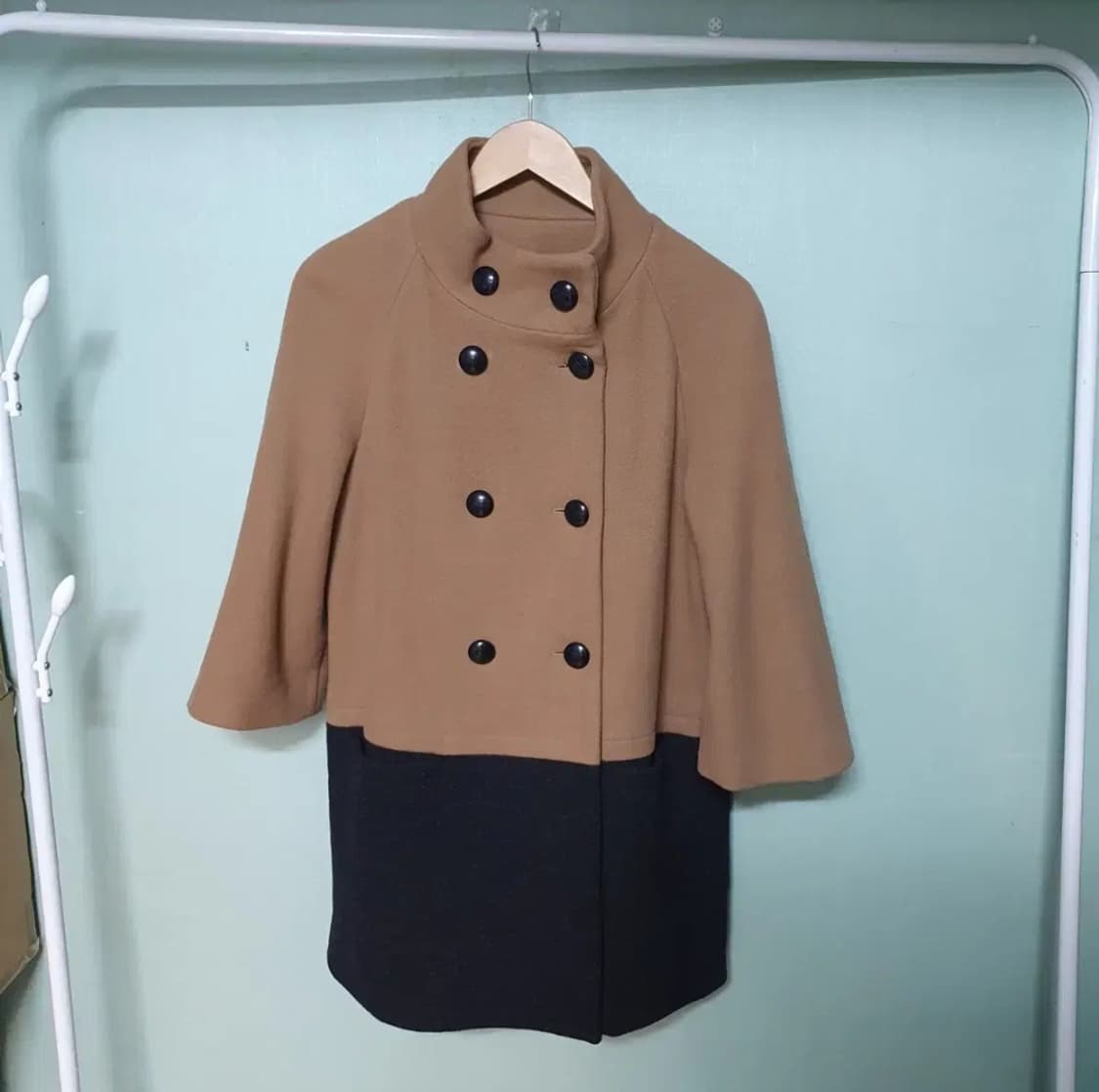 코치 칠부 울 코트 85~90 상품이미지1