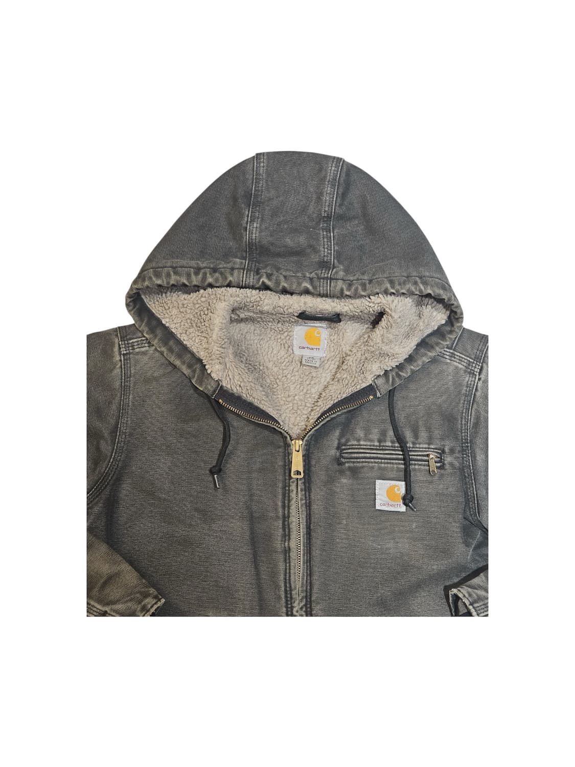 칼하트 빈티지 워싱 후드집업 상품이미지2