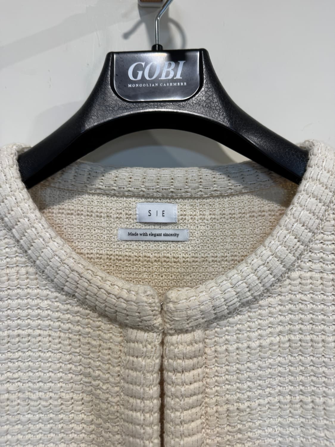 시에 로인 니트 크롭 자켓  상품이미지4