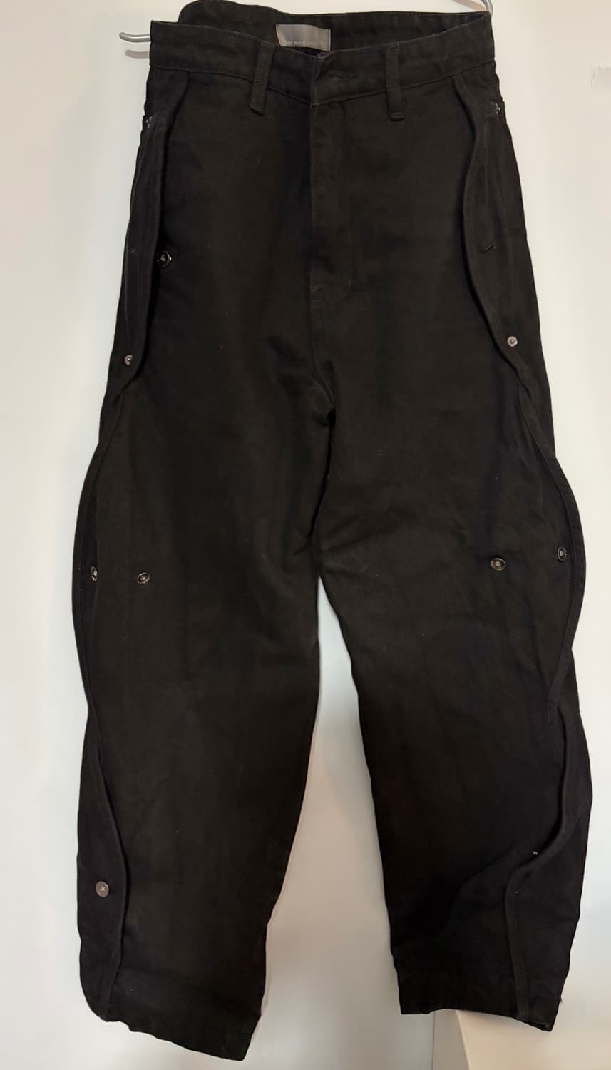 산산기어 코튼 웨이브 팬츠 블랙 상품이미지2