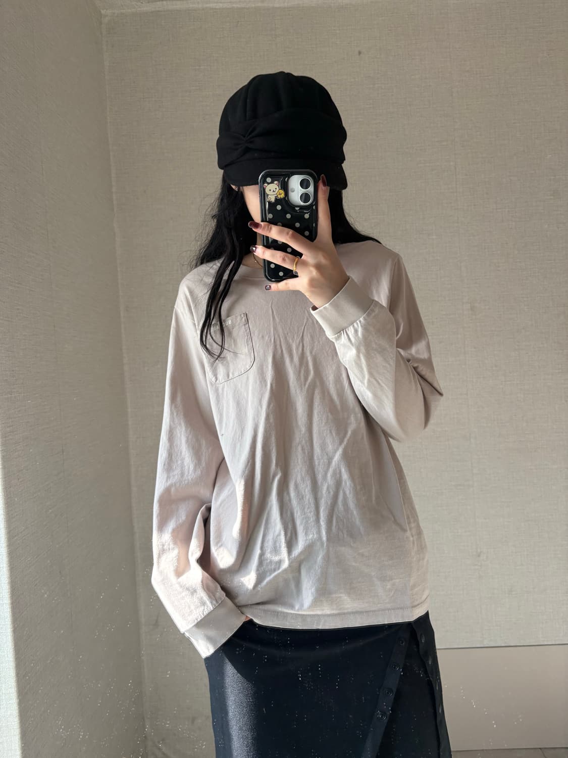 버카루 아이보리 포켓 롱슬리브 상품이미지3