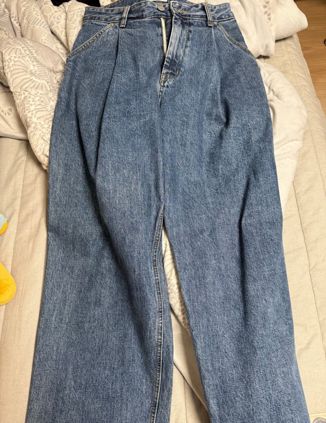 유스 스트럭쳐 와이드 팬츠 L사이즈 상품이미지1