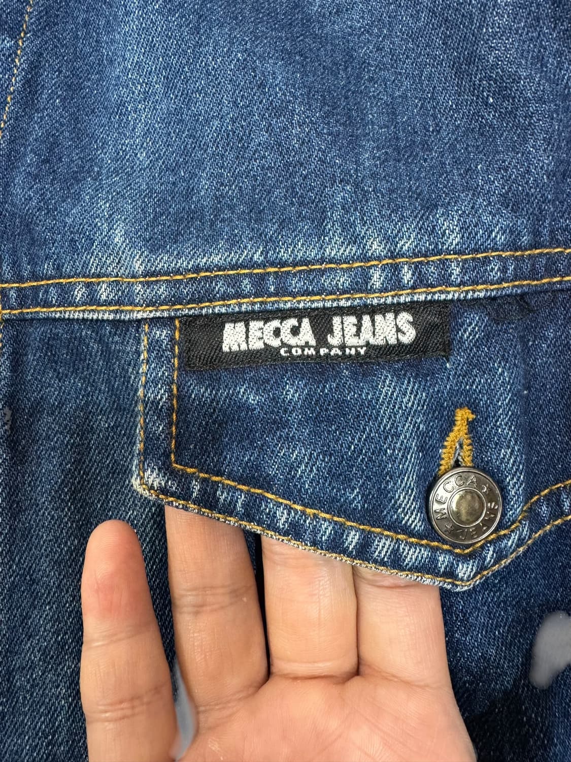 90s 메카 진스 Mecca 오버사이즈 트러커 데님 자켓 (2XL)  상품이미지3