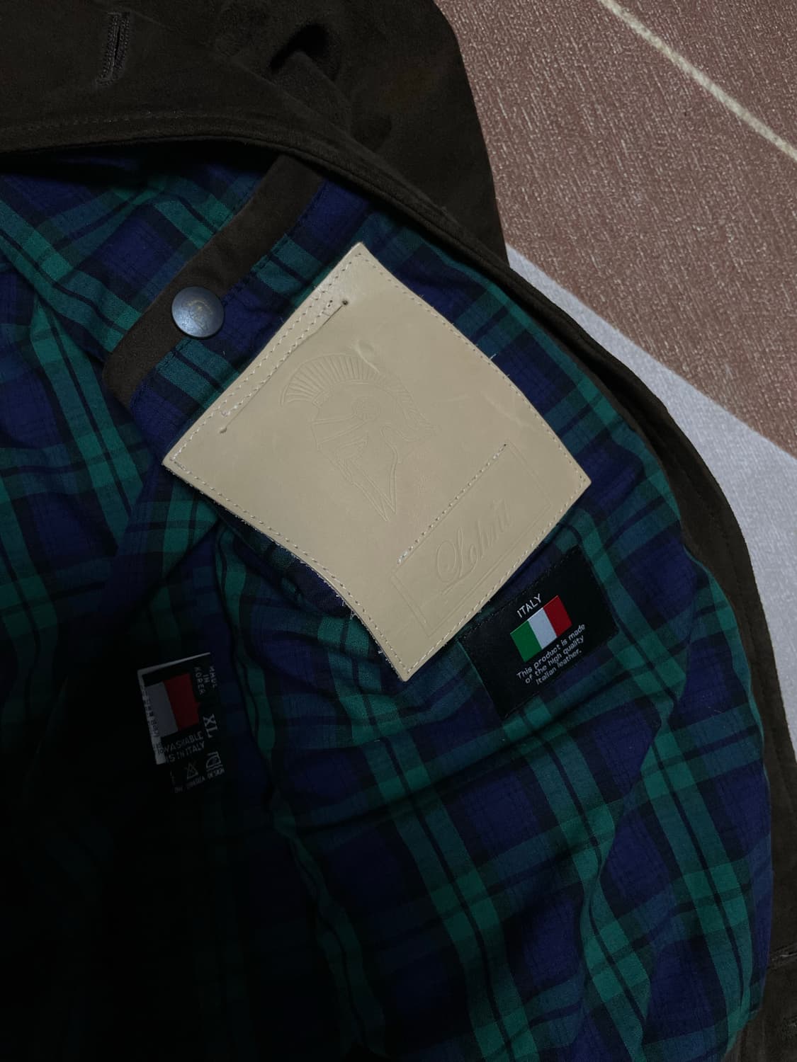 LOHNT Italy 양가죽 스웨이드 블루종 상품이미지4