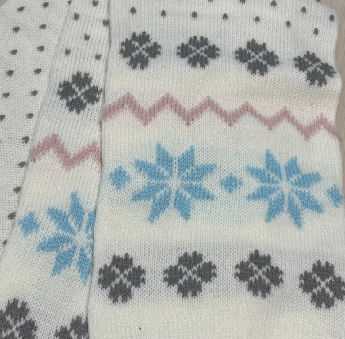 눈꽃 패턴 머플러  상품이미지2