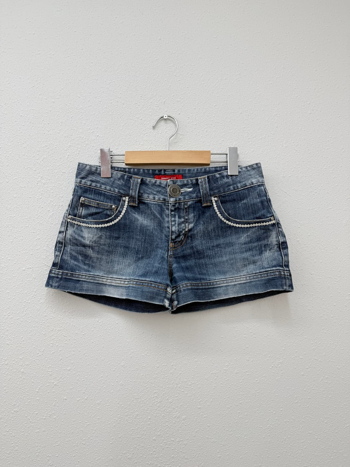 빈티지 Tommy girl 레이스 데님 숏 팬츠 상품이미지1