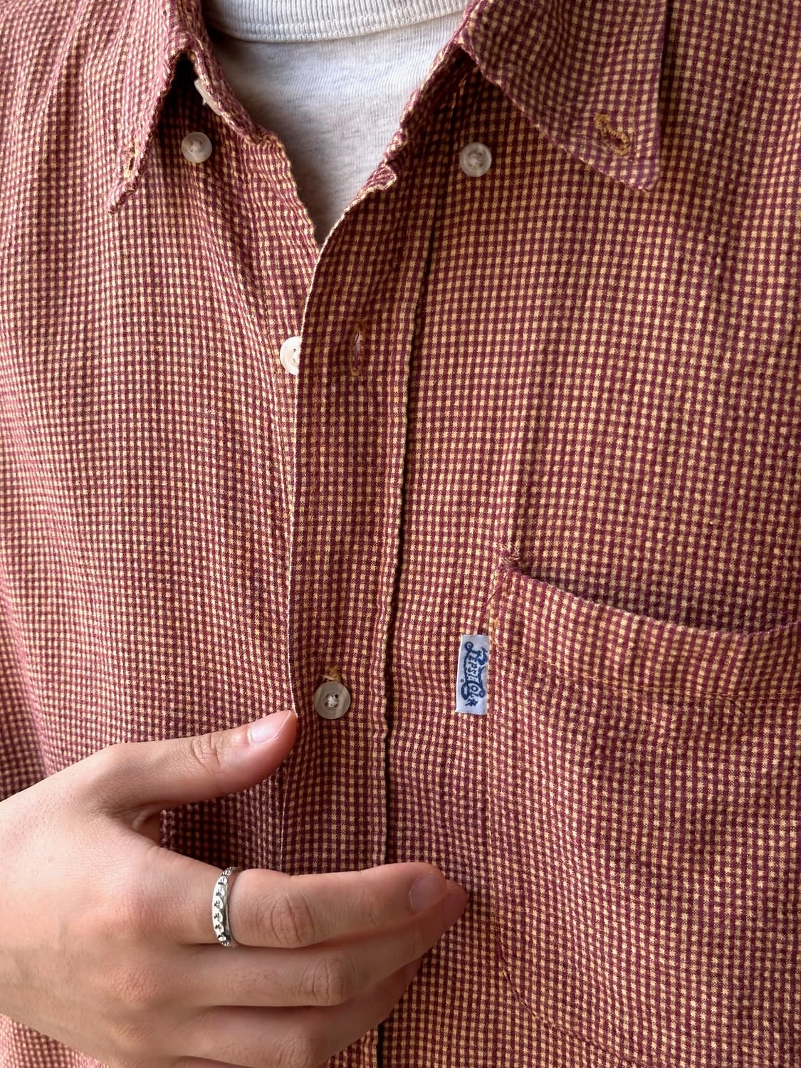 Natural sucker fabric H/S shirt 상품이미지9