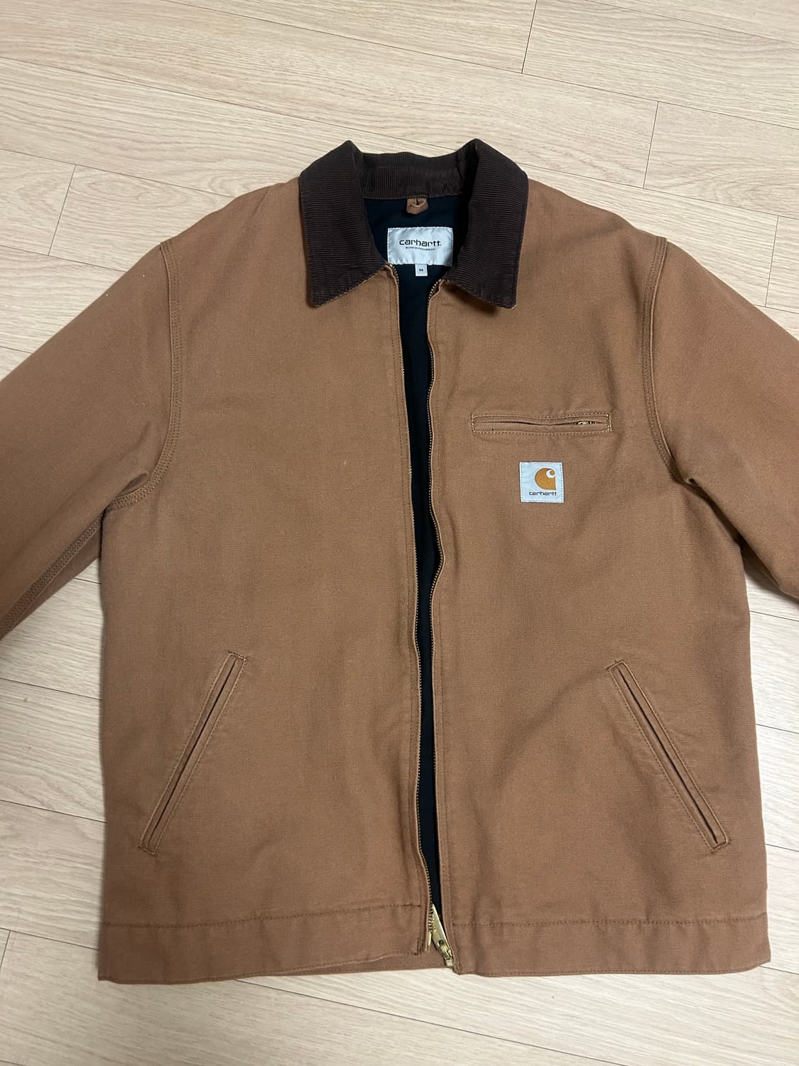 칼하트 디트로이트 자켓 브라운 토바코 스프링 상품이미지2