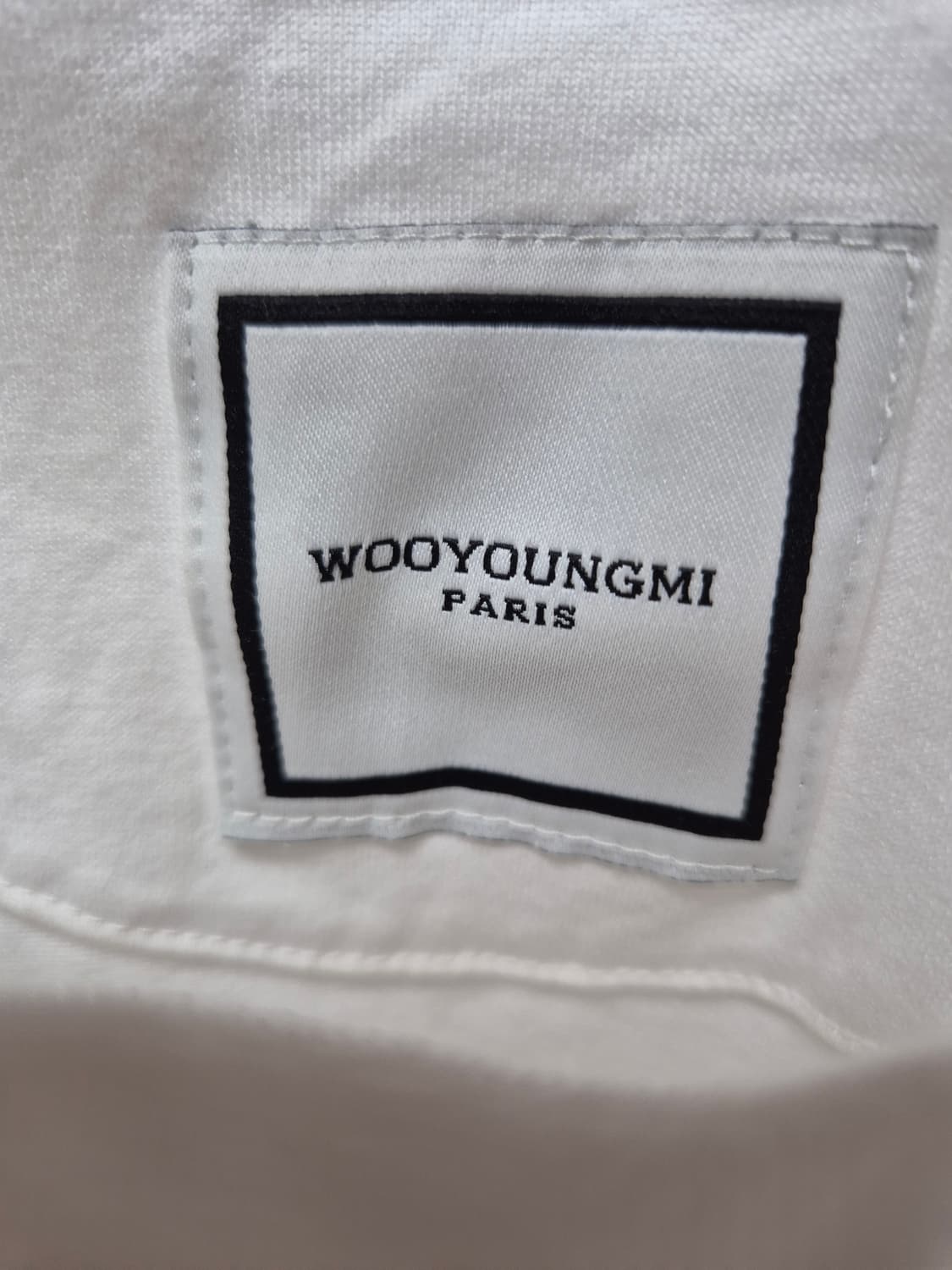 우영미 깃털 백로고 반팔 화이트 48 사이즈 L 상품이미지5