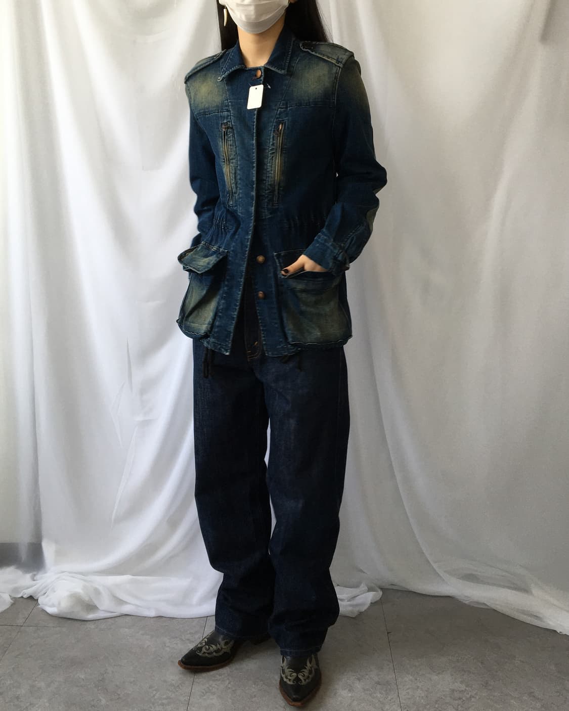 Washing denim jacket 상품이미지1