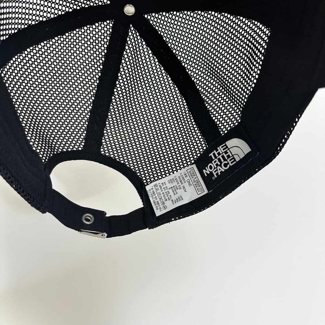 노스페이스 블랙 메쉬캡 모자 58cm 상품이미지6