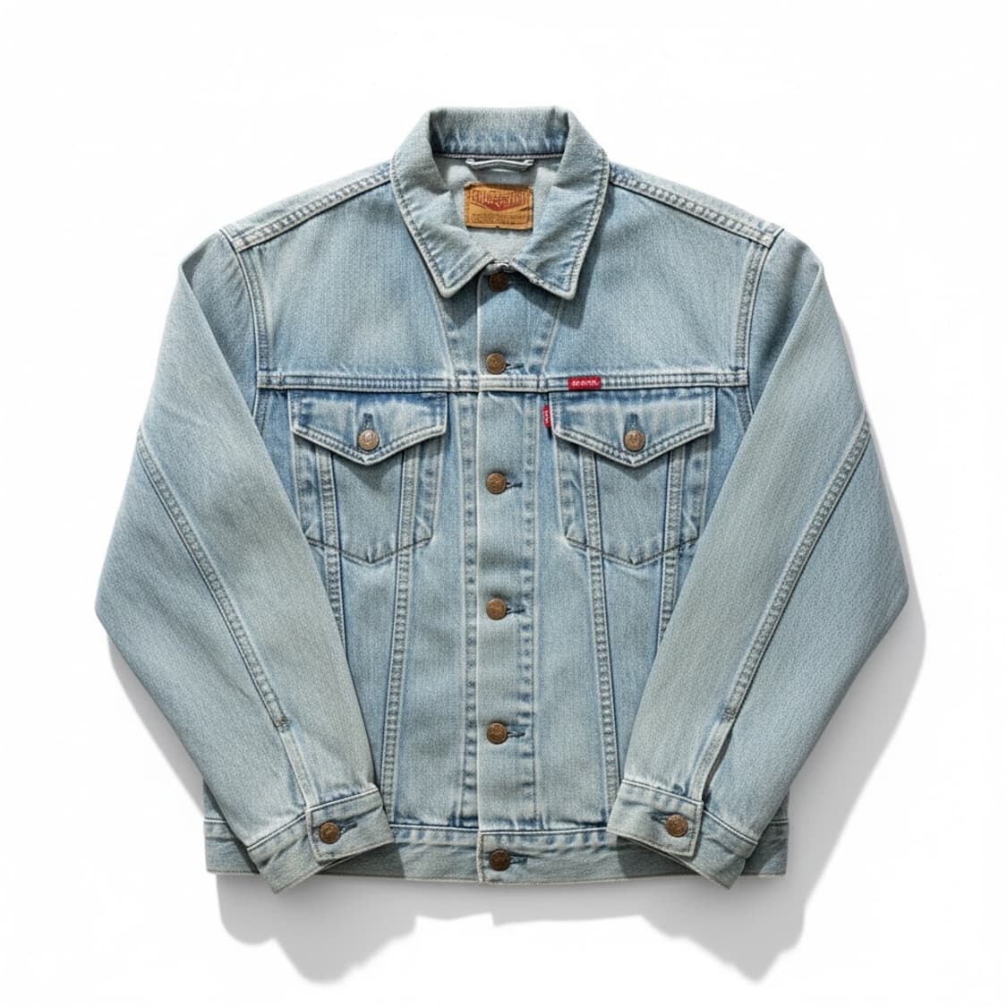 80”s vintage BIG JOHN 워싱 데님 자켓 L 상품이미지1