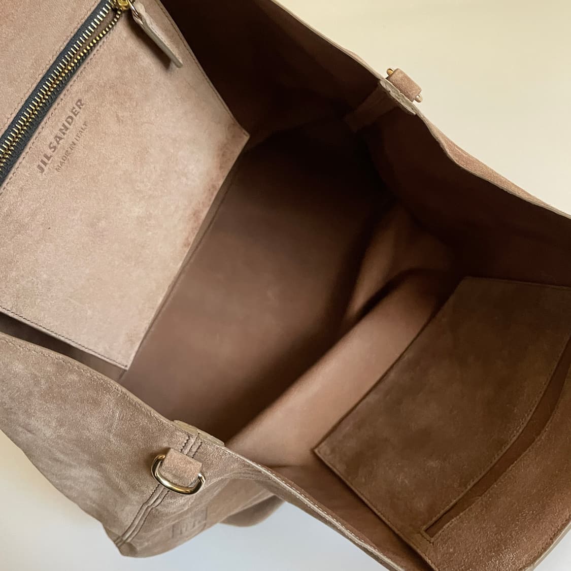 Jilsander 질샌더 스웨이드 토드백 상품이미지5