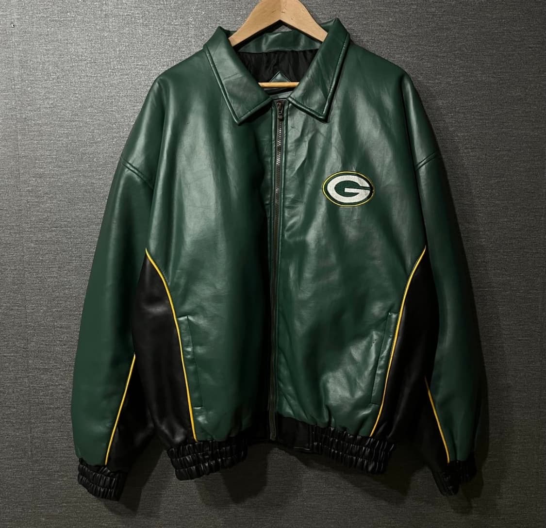 NFL GREENBAY PACKERS 레더자켓 상품이미지1