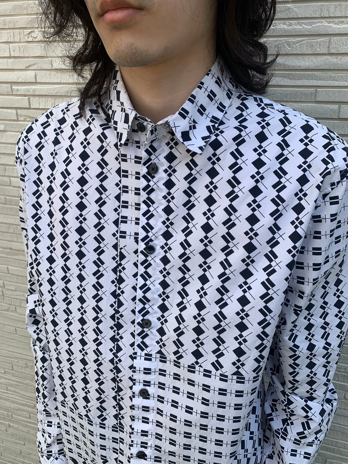 마르니 x h&m 기하학 패턴 셔츠 상품이미지4