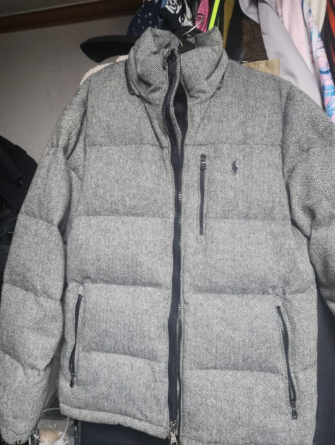 폴로 울블렌드 헤링본 패딩 상품이미지3