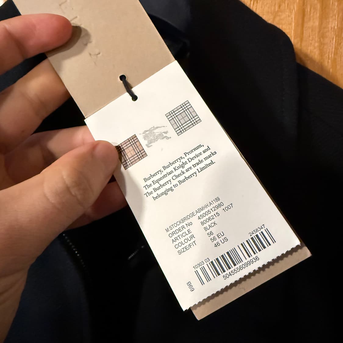 버버리 하우스체크 가죽 바시티 자켓  상품이미지7