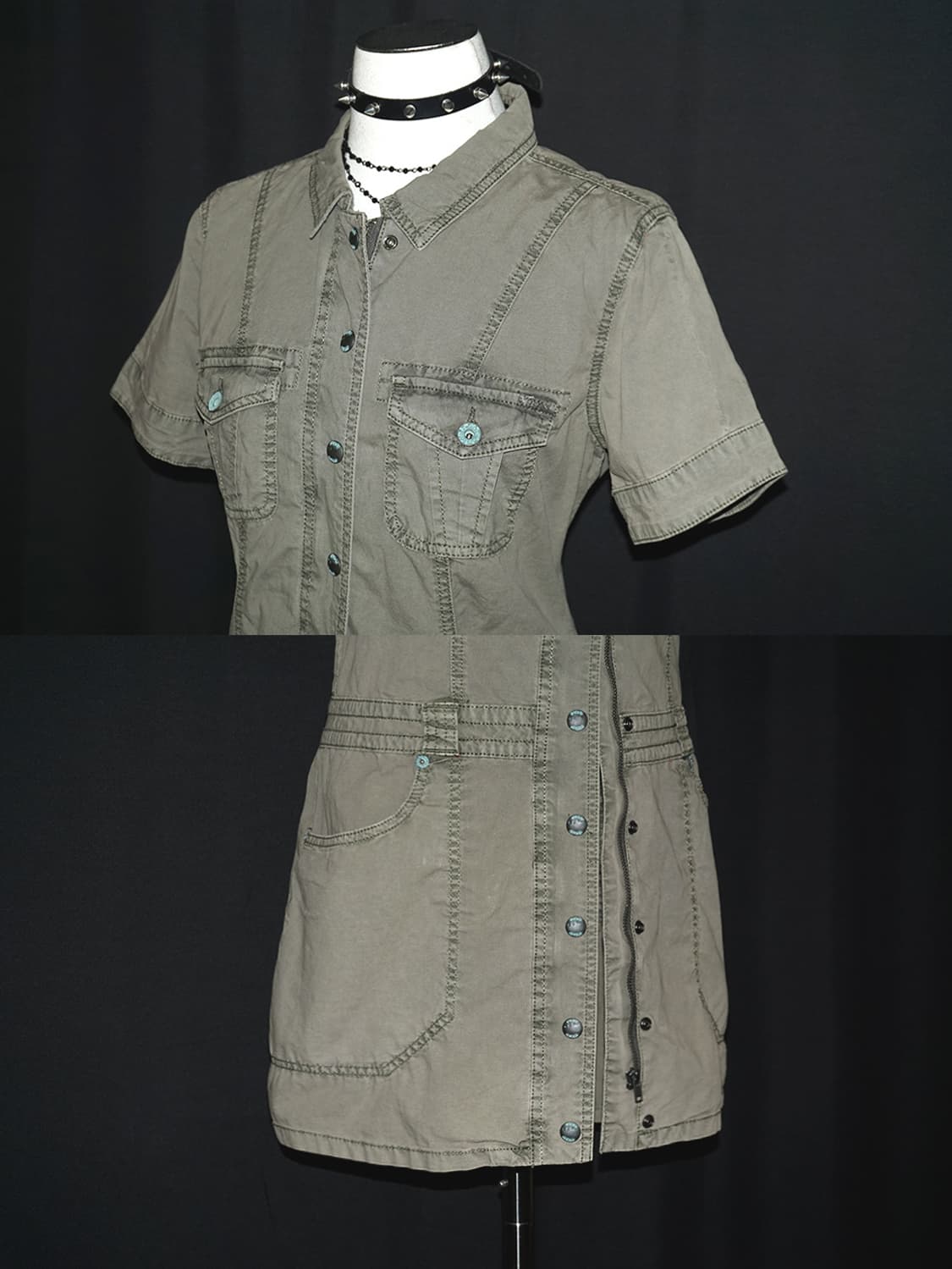 (guess) y2k vintage military jacket  상품이미지3